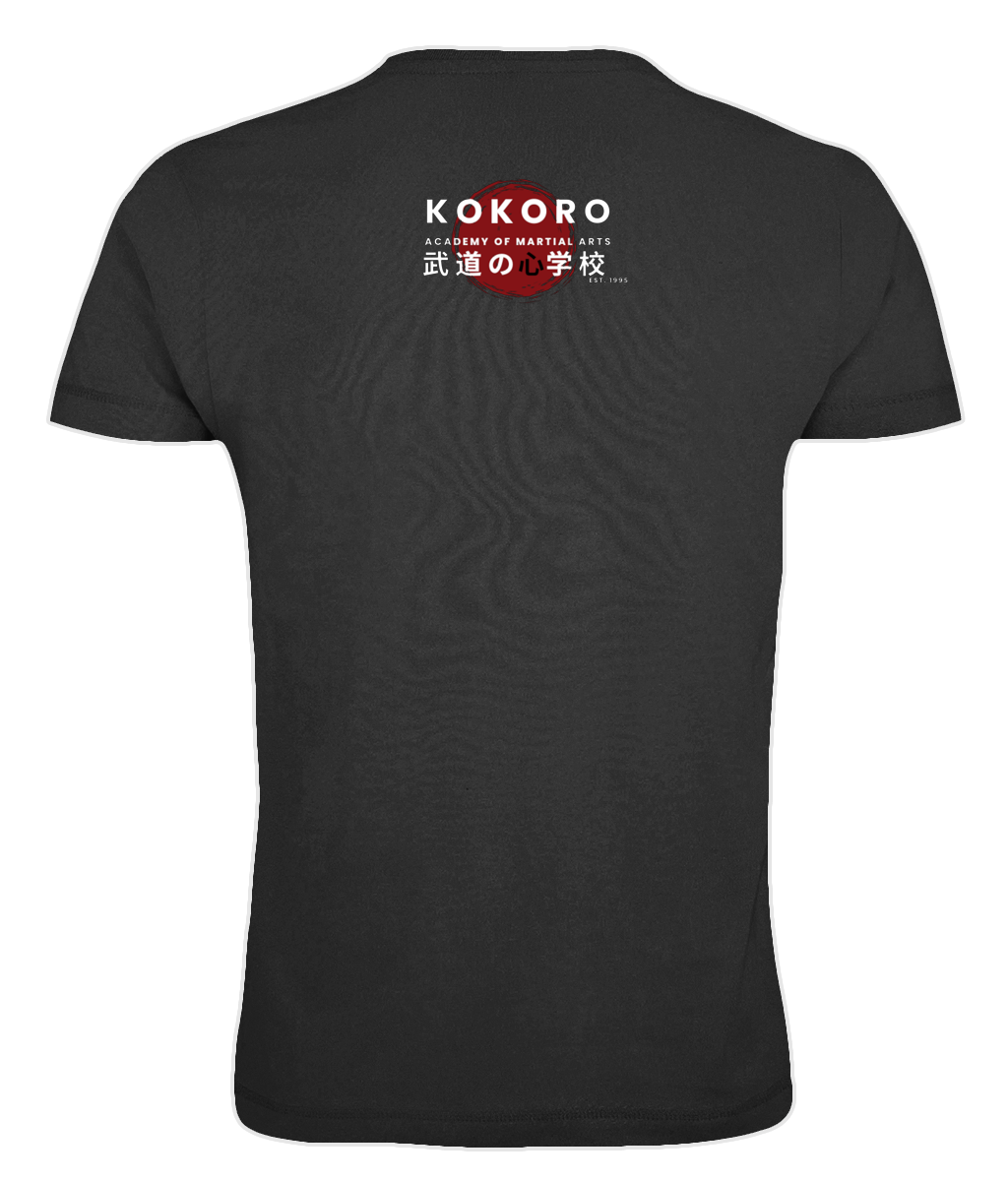 BY004 Classic Round Neck Men's T‑Shirt Official Kokoro Academy Training T-Shirt